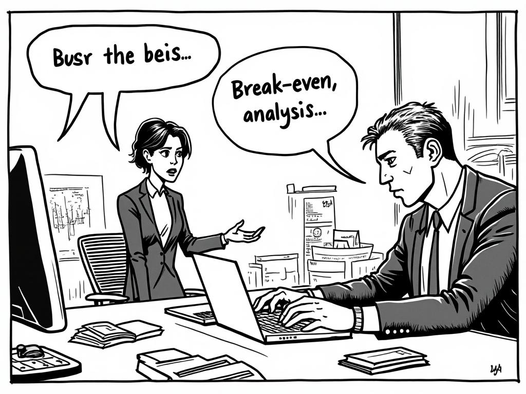 Startup breakeven grafiek